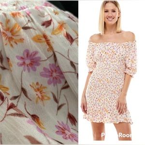 LILY ROSE Flirty Floral Midi Dress NWT